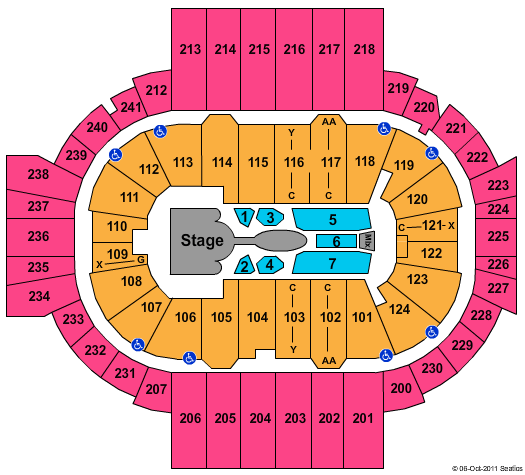 XL Center Cirque MJ Seating Chart